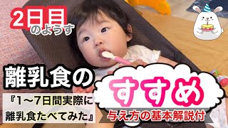 【離乳食初期】生後5ヶ月、離乳食の基本の進め方について、字幕・実際の食事風景動画での解説付き