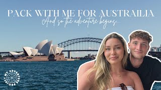 PACK WITH ME for AUSTRALIA! and so the adventure begins...