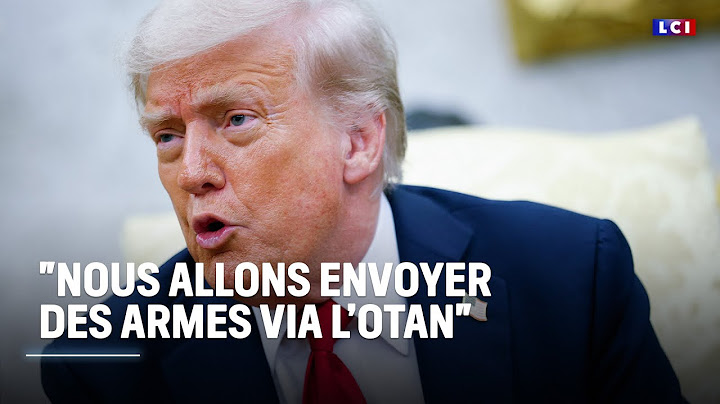 Ukraine : "très déçu" par Poutine, Trump annonce qu'il va "envoyer des armes" à Kiev "via l'Otan"