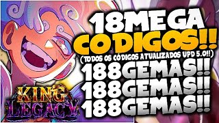 LANÇOU! 12 NOVOS *EXCLUSIVOS* CODES SECRETOS no KING LEGACY CODIGOS! (Fruta  Grátis Codes) - Roblox 