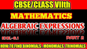 Class 7th | Mathematics | Algebraic Expressions | Exe -6.1 | Part 02 | Indiannica Learning Mathsight