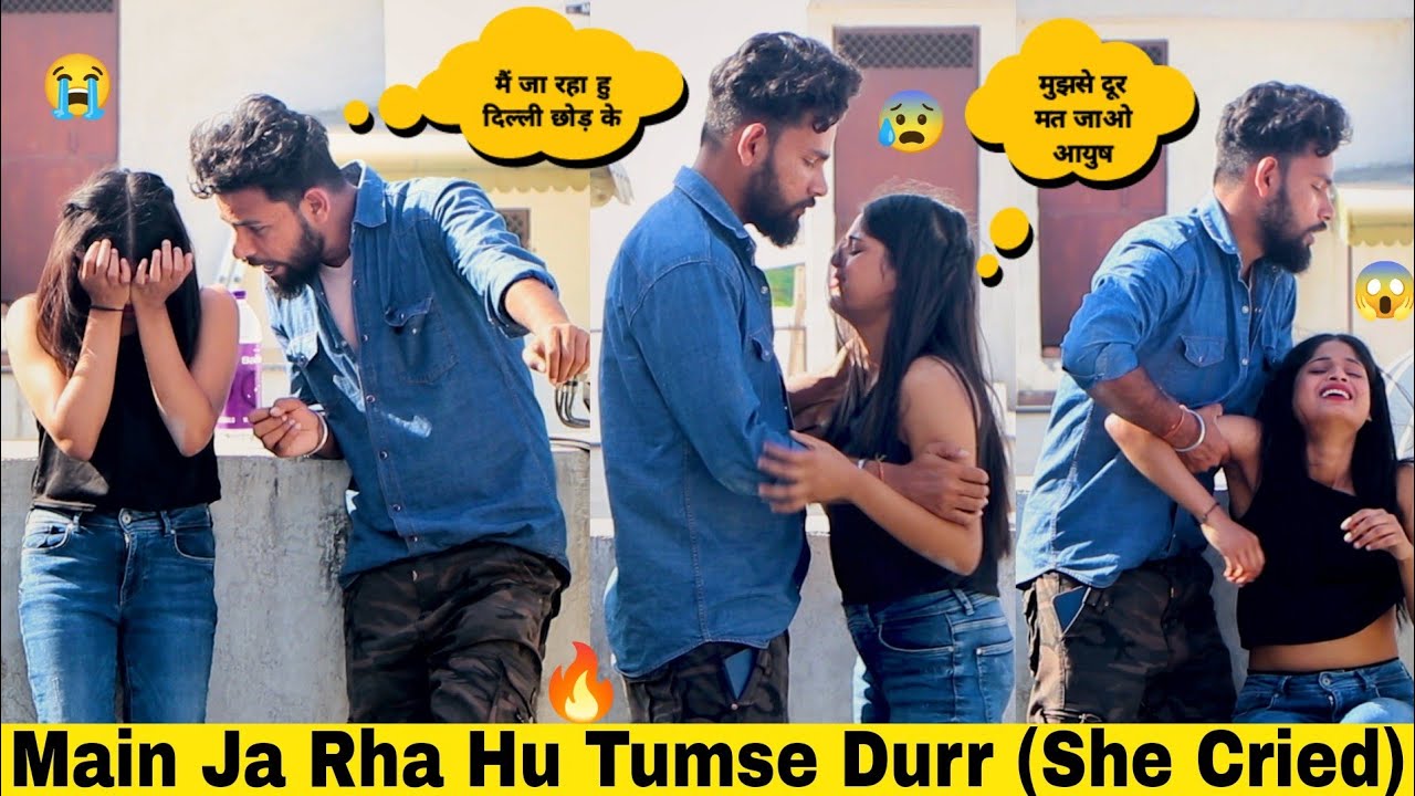 Moving To Another City Prank On My Girlfriend | Gone Emotional | She Cried | By Ayush | Apka Ayush