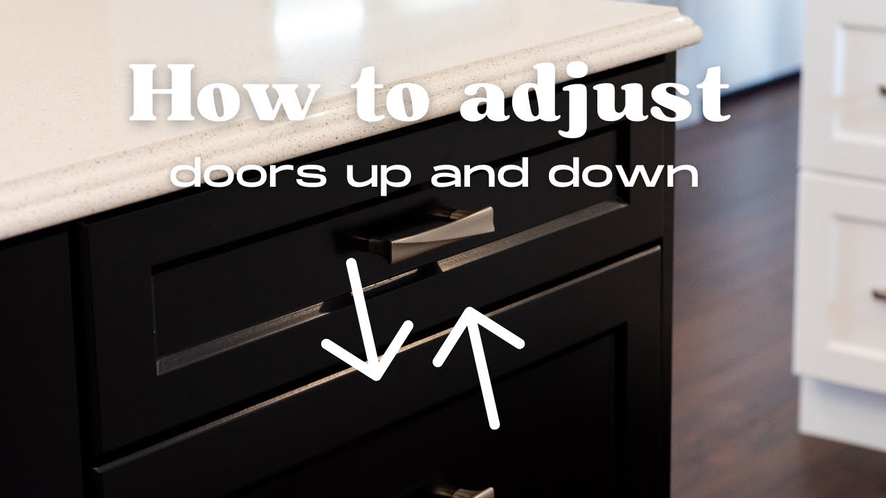 How to adjust your doors up and down | Carver Cabinetry - YouTube