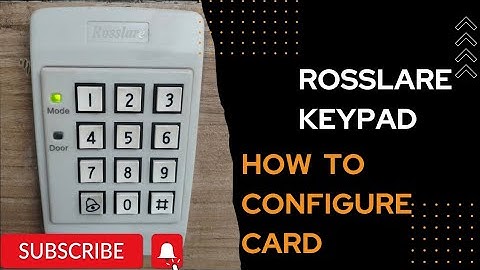 ROSSLARE KEYPAD | Rosslare Reader