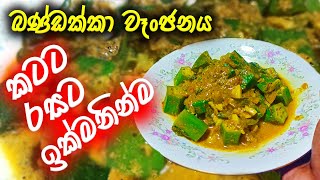 බණ්ඩක්කා කටට රසට ලේසියෙන්ම | Bandakka curry | Okra curry | Srilankan recipes