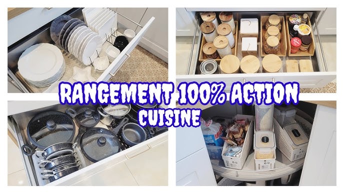 Rangements Cuisine  #3 Armoire à casseroles et épicerie & 1 SUPER ASTUCE  pour les couvercles 