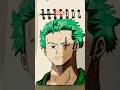 How to make a drawing of the Zoro##shortsvideo##htp