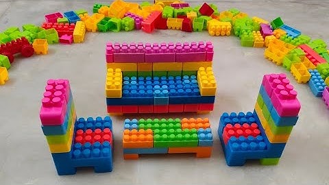 Satisfying DIY Sofa set/ASMR Building Blocks/block game/lego blocks #asmr#asmrsounds#buildingblocks
