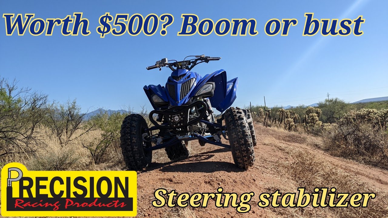 Precision Racing steering stabilizer review Yamaha Raptor 700 r YouTube