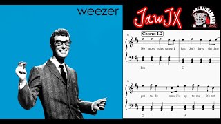 Weezer - Buddy Holly lick in 12 keys - Piano sheet music