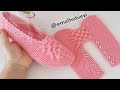 İki Şişle Kelebek Model Boncuklu Patik Örüyoruz 😊 / Knitting Slippers Crochet Design Pattern DIY