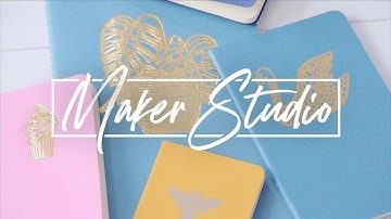 Maker Studio | Embossed Foil Notebooks