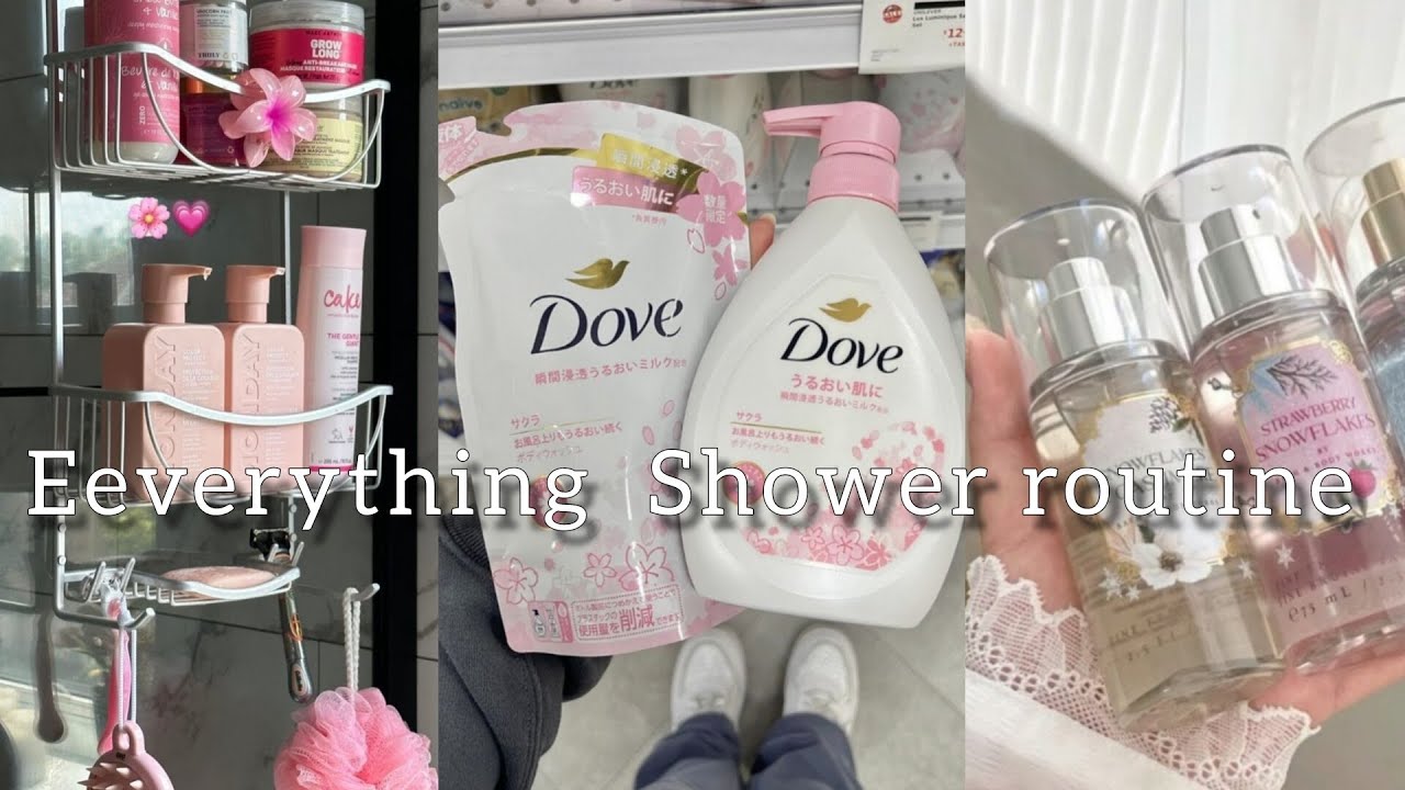 Everything Shower Routine body care &hair care girly vibes - YouTube