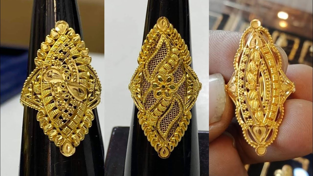 Royal Big Gold Rings Designs 2021 | Shanila's Corner