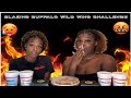 BLAZIN BUFFALO WILD WINGS CHALLENGE !! | ft Resina Louis