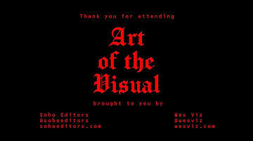 Art of the Visual Webinar