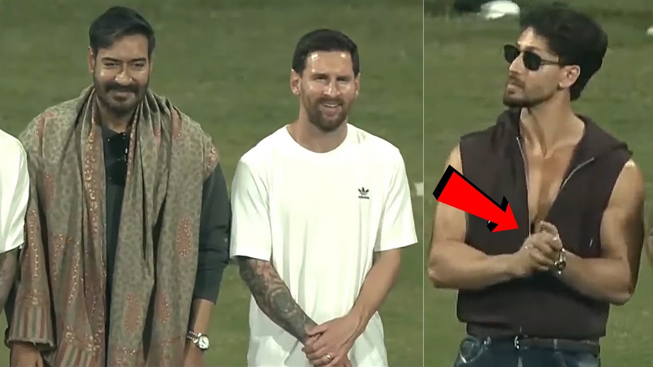 Tiger Shroff And Ajay Devgan With Lionel Messi | Messi India Tour | NewsBuzz