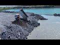 EP27!Development projects in the lake For Using Stones Power SHANTUI DH17 Cleaning, Heavy Machinery