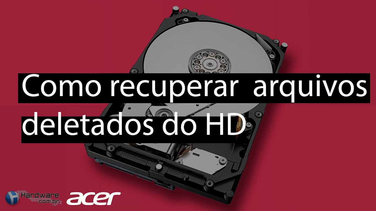 Como recuperar arquivos deletados do HD - YouTube