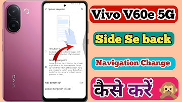 Vivo V60e 5g Me Side se Back Kaise Kare // How To Side Back Button In Vivo V60e 5g