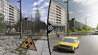 Pripyat comes back to life in 20 minutes. Chernobyl thrives