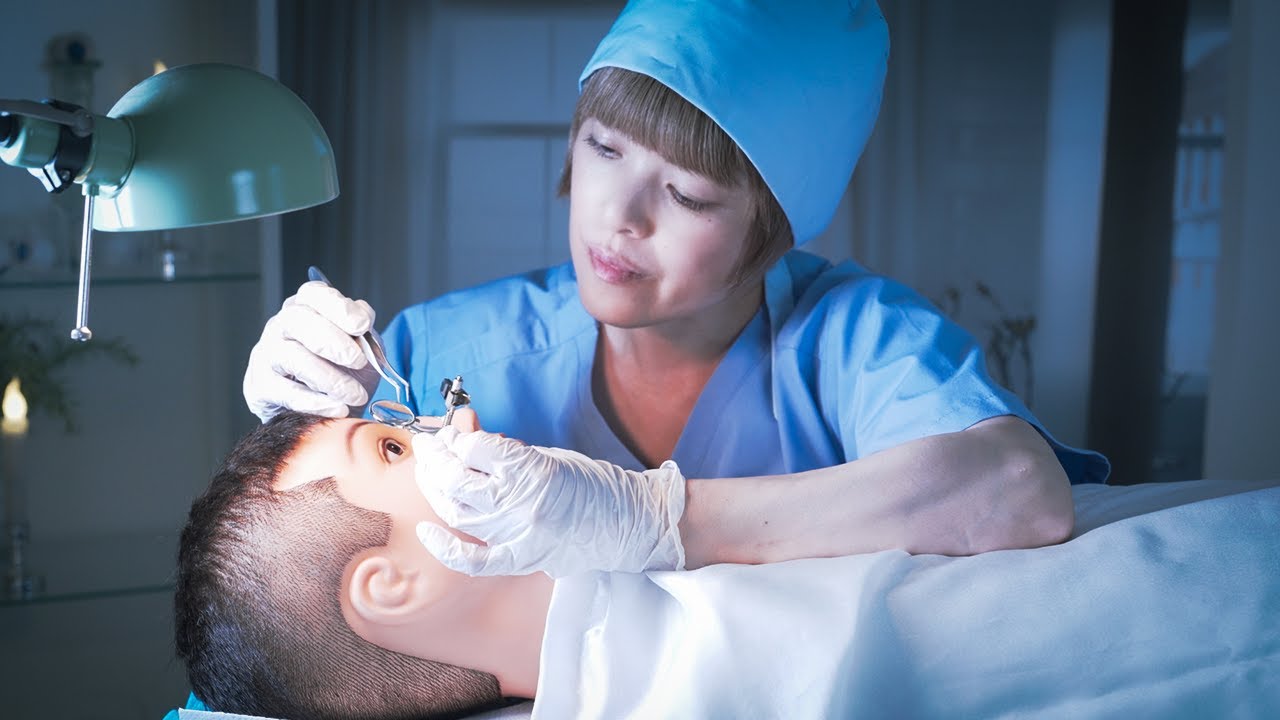 あなたを眠らせる奇妙な目医者の目やに掃除 ASMR