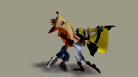 Crash Twinsanity Gem Cutscene #1: Crash and cortex dancing