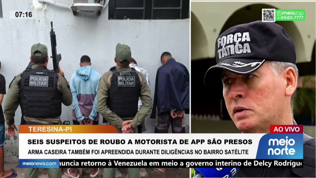 Seis suspeitos de roubo a motorista de app são presos; acompanhe a ação! | Bom Dia
