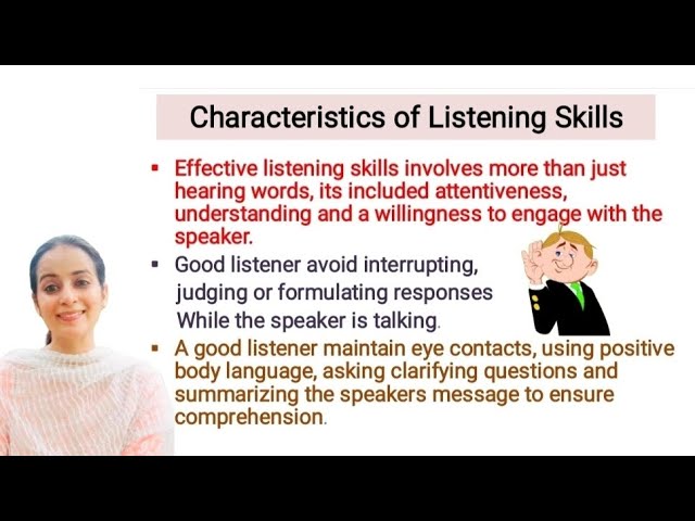 Effective Listening Skills Of A Teacher Include