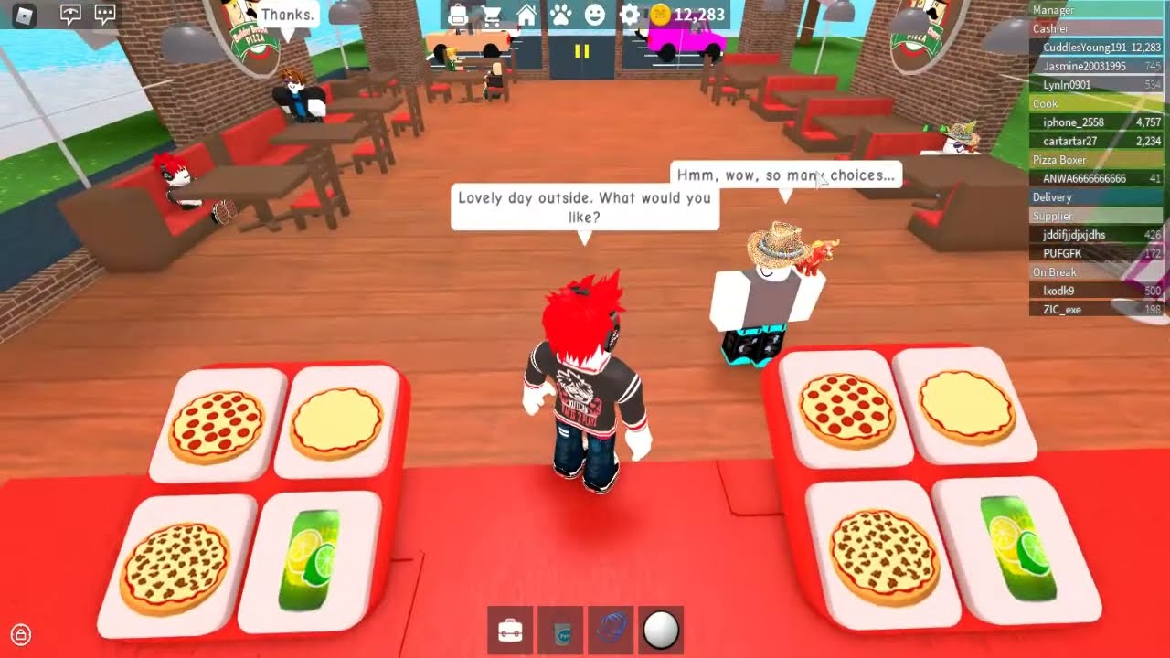 Im A Turkey Let's Play Roblox Online Games Work At A Pizza Place Video 