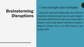 ITECH1100 video and disruption report