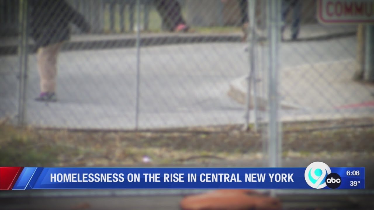 Homelessness on the rise in Central New York - YouTube