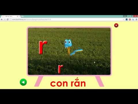 Video Dạy bé học chữ cái tiếng Việt - Chữ R - youtube