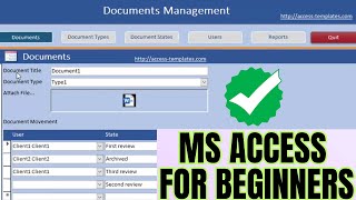 📁 Microsoft Access Document Management System (Beginner EASY Tutorial - No CODING)