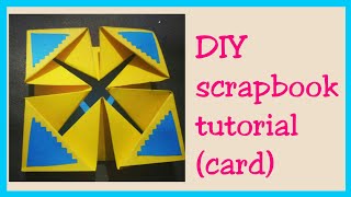 How to make Scrapbook Pages/  Cards Ideas/ DIY Scrapbook Tutorial (part 1)