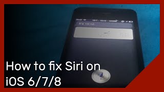 How to fix iOS 6/7/8 Siri in 2023