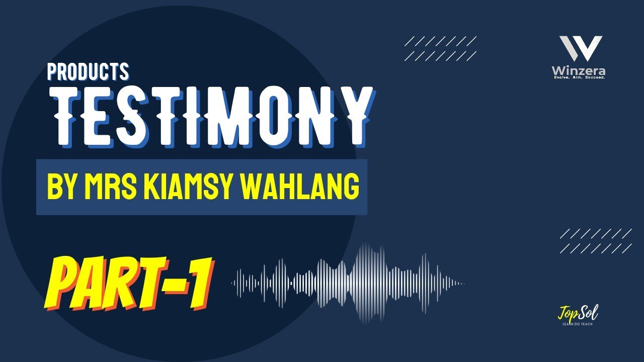 Testimonies by Mrs Kiamsy Wahlang | Winzera | Khasi Language | TopSol