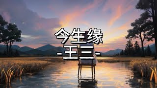 今生缘jin sheng yuan-王三 “我们今生注定是沧桑 哭着来要笑着走过呀”抖音 tiktok 歌词 lyrics