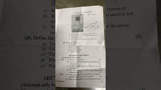 First term question paper 2026-2027, Class 8th, paper - Chemistry, ICSE BOARD