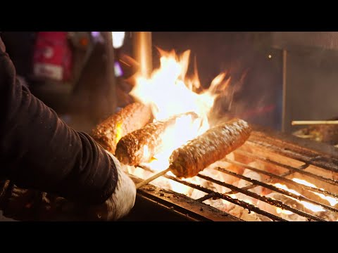 每天開賣就在排隊 | 烤玉米篇 | 石頭鄉碳烤玉米 | How To Make Delicious Grilled Corn | 中壢觀光夜市 | Taiwanese Street Food