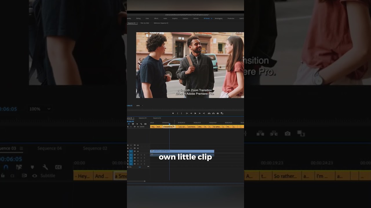How to automatically generate captions in Adobe Premiere Pro CC
