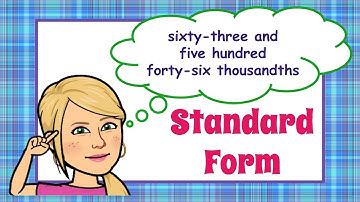 Write a Number in Standard Form #Shorts
