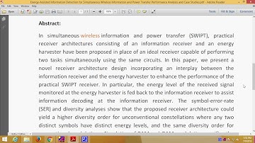 Energy Assisted Information Detection for Simultaneous Wireless Information and Power Transfer Perfo