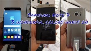 الـــ Samsung Note 7 بثلاث الوان ايهم تختار ليكون الاجمل