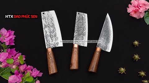 DAO PHÚC SEN, BỘ 3 DAO CHỐNG DÍNH DAO   _ HÀNG CHUẨN CỦA HTX DAO PHÚC SEN