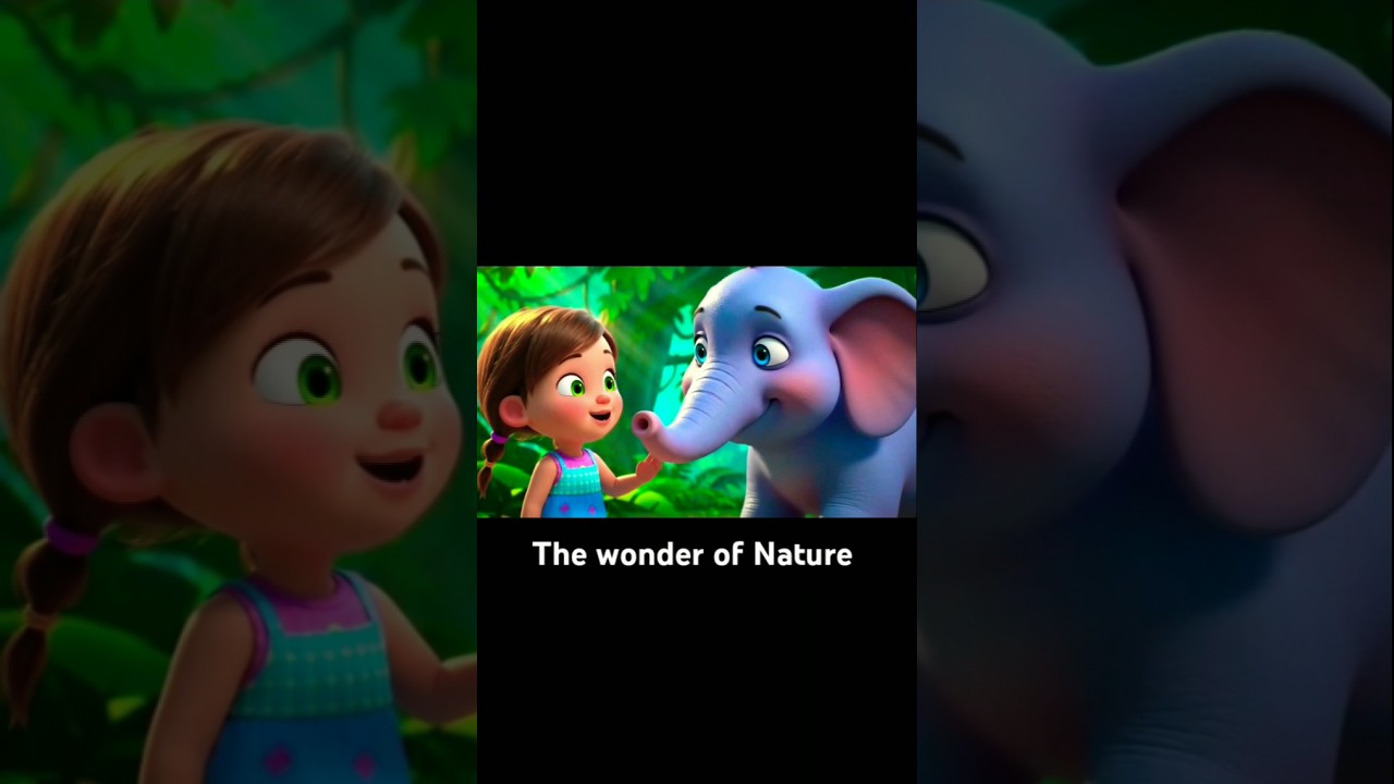 ⁣Let's protect😀🐘 nature#short#AI#animation#animals#nature#kids#cartoon#kidsvideo#elephant#viral