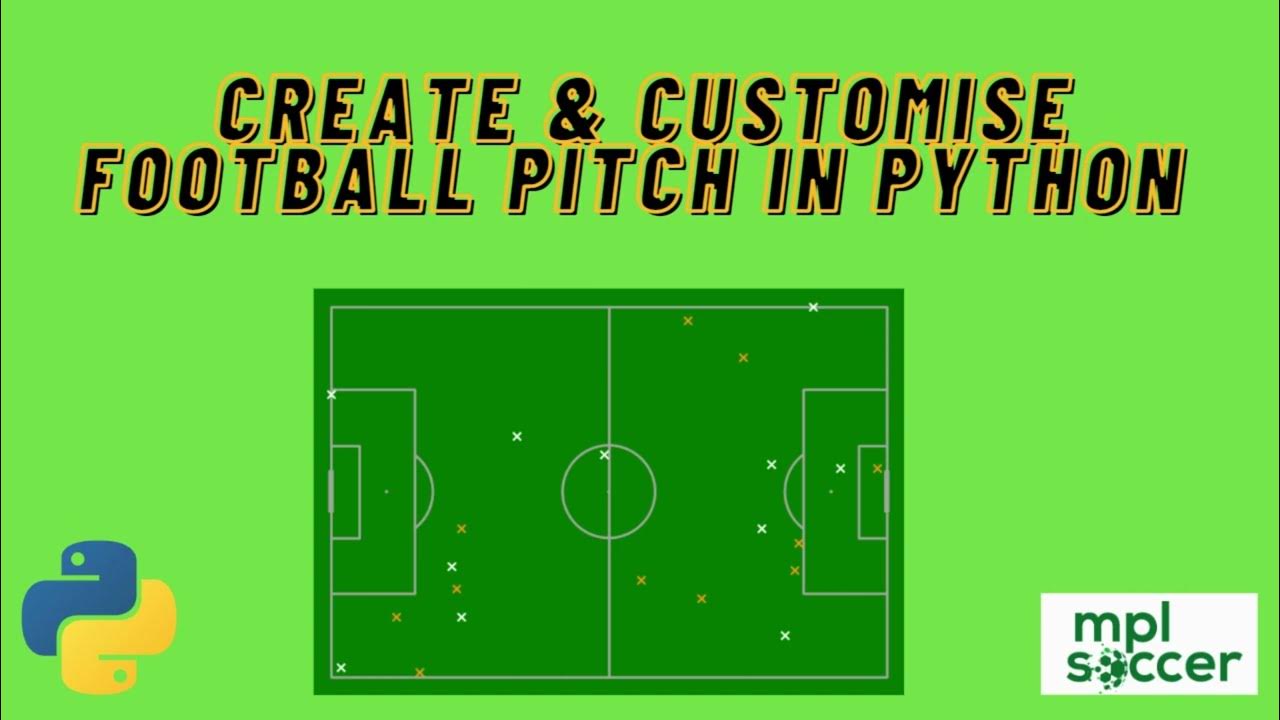 Create & Customise Football Pitches in Python using mplsoccer! Football ...