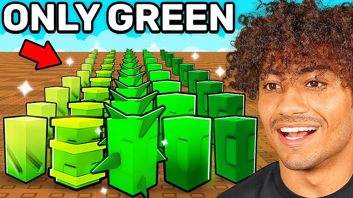 $0 To $1 Trillion Using ONLY GREEN Seeds in Grow a Garden..