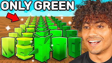 $0 To $1 Trillion Using ONLY GREEN Seeds in Grow a Garden..