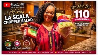 I Beat My Goal! 🎉 Making the Famous La Scala Chopped Salad + 110 Subscribers!